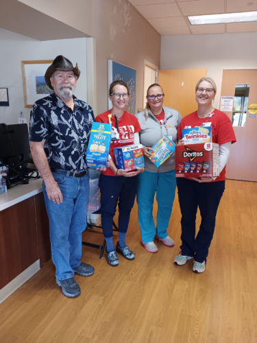 Donation to cancer center